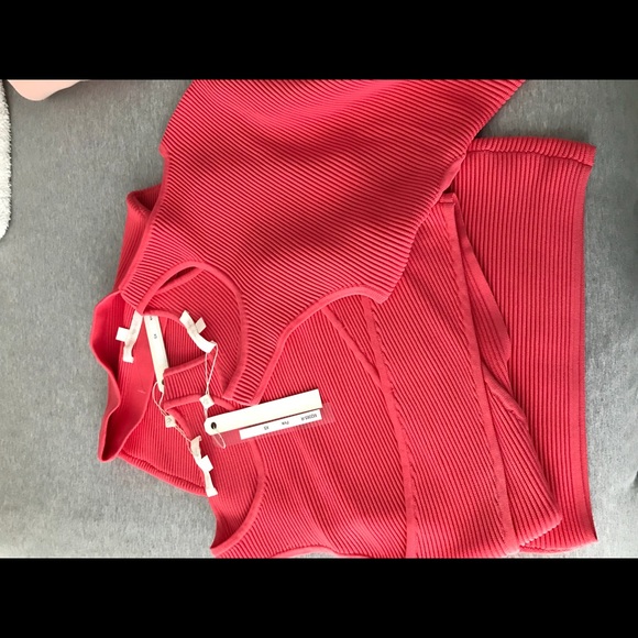 Jonathan Simkhai ribbed top & skirt set w 2 tops! - Picture 4 of 8